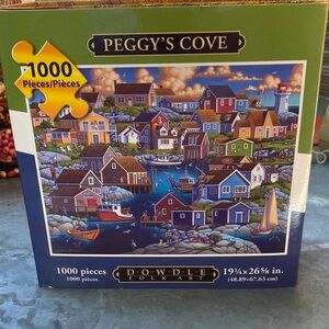 Peggy's Cove 1000-Piece Jigsaw Puzzle by - Multicolor